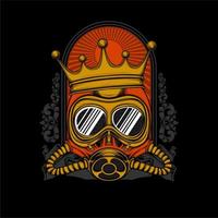 illustration de masque facial steampunk vecteur