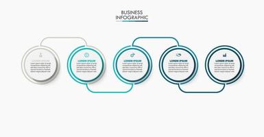 modèle d'infographie de présentation vecteur