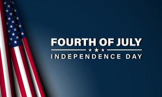 conception de fond de la fête de l'indépendance des états-unis. le quatre juillet. vecteur