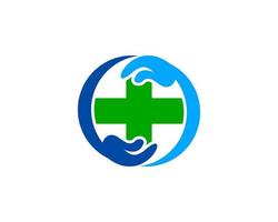 modèle de conception de logo de soins de santé médicaux vecteur