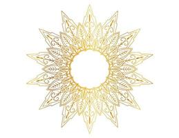 conception de mandala doré, royal, conception, fond, cercle, fleur vecteur