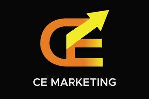 marketing entreprise finance logo d'entreprise modèle lettre ce logo téléchargement gratuit vecteur