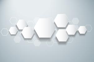 abstrait abeille conception fond d&#39;hexagone vecteur