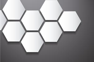 abeille abstrait ruche hexagone et fond de l&#39;espace vecteur