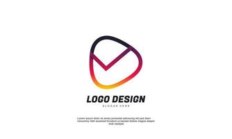 collection d'icônes d'entreprise de contrôle de triangle créatif de vecteur de stock pour le logo d'identité d'entreprise
