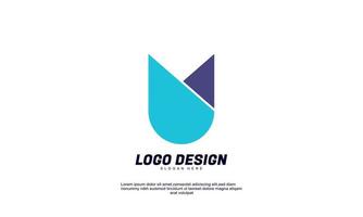 logo de marque d'idée d'exemple créatif abstrait pour société de financement d'entreprise et vecteur de conception colorée de construction