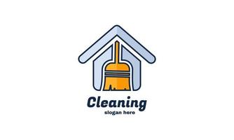 logo de nettoyage de maison moderne abstrait pour les modèles d'entreprise et d'affaires illustration vectorielle vecteur