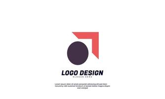 vecteur de stock idée créative abstraite logo branding pour la création de logo de société de financement économique