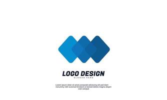 stock vector abstract creative company branding avec un design plat multicolore