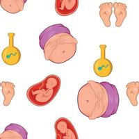 bébé dans le modèle de l'estomac, style cartoon vecteur