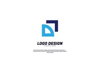 modèle de conception de logo de marque d'idée de productivité d'entreprise de finance d'économie créative abstraite vecteur