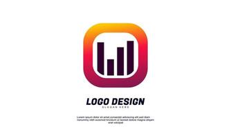 abstract illustration creative finance company logo business concept icône design vecteur