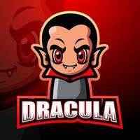 création de logo esport mascotte dracula vecteur