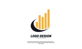 stock vector abstract creative modern icon design finance logo element with company template best for identity and design logo