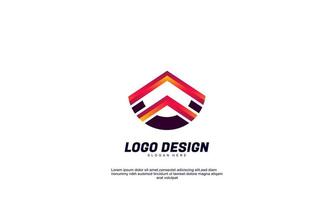 illustration abstraite idée créative inspiration logo marque entreprise et modèle de conception d'entreprise vecteur