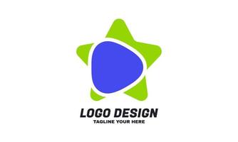 vecteur de stock star logo usine technologie logo et logo triangle