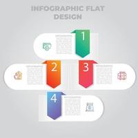 visualisation des données d'entreprise. diagramme de processus. éléments abstraits du graphique, diagramme avec étapes, options, parties ou processus. modèle d'entreprise de vecteur pour la présentation. concept créatif pour infographie.