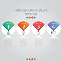 visualisation des données d'entreprise. diagramme de processus. éléments abstraits du graphique, diagramme avec étapes, options, parties ou processus. modèle d'entreprise de vecteur pour la présentation. concept créatif pour infographie.