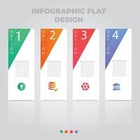 visualisation des données d'entreprise. diagramme de processus. éléments abstraits du graphique, diagramme avec étapes, options, parties ou processus. modèle d'entreprise de vecteur pour la présentation. concept créatif pour infographie.