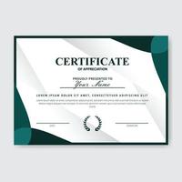 modèle de prix créatif de certificat d'appréciation vecteur