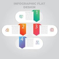 visualisation des données d'entreprise. diagramme de processus. éléments abstraits du graphique, diagramme avec étapes, options, parties ou processus. modèle d'entreprise de vecteur pour la présentation. concept créatif pour infographie.