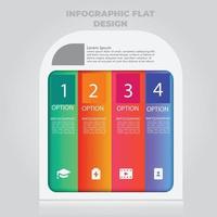 visualisation des données d'entreprise. diagramme de processus. éléments abstraits du graphique, diagramme avec étapes, options, parties ou processus. modèle d'entreprise de vecteur pour la présentation. concept créatif pour infographie.