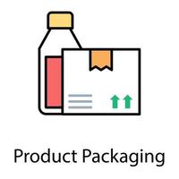 concepts d'emballage de produits vecteur