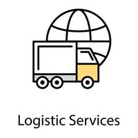 concepts de services logistiques vecteur