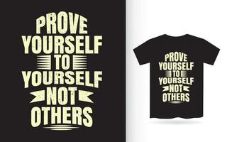 citation de typographie de motivation pour l'impression de t-shirt vecteur