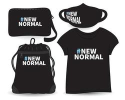 nouveau design de lettrage normal pour t-shirt et merchandising vecteur