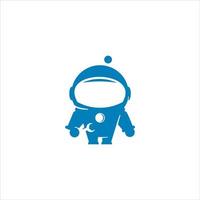 mascotte de vecteur robotique de logo d'affaires et de technologie