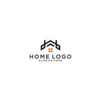 modèle de logo de maison sur fond blanc vecteur