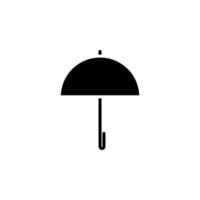 parapluie, météo, icône solide de protection, vecteur, illustration, modèle de logo. adapté à de nombreuses fins. vecteur