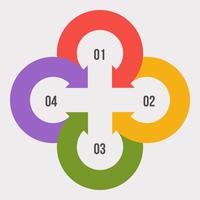 Diagramme circulaire, infographie circulaire ou diagramme circulaire vecteur