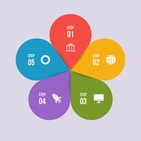 Diagramme circulaire, infographie circulaire ou diagramme circulaire vecteur