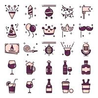 Party Icons Pack vecteur