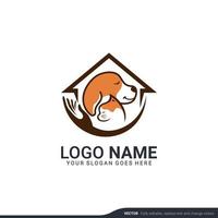 création de logo de soins pour animaux de compagnie. création de logo modifiable moderne vecteur