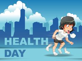 Journée mondiale de la santé vecteur