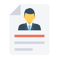 concepts de CV à la mode vecteur