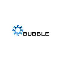 création de logo cercle bulle pixel vecteur