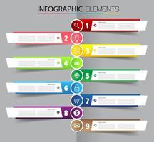 modèle de zone de texte moderne, bannière d'infographie vecteur