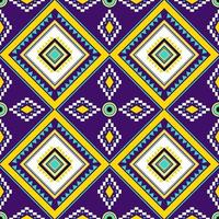 motif géométrique violet sans couture avec style ethnique vecteur