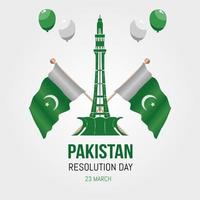 pakistan résolution jour vecteur lllustration