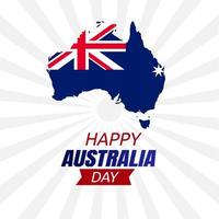 illustration vectorielle de joyeux jour de l'australie vecteur