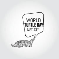 illustration vectorielle de la journée mondiale des tortues vecteur
