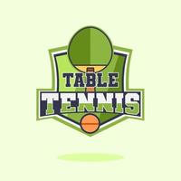 illustration vectorielle de tennis de table logo vecteur