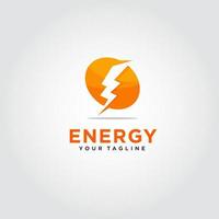 vecteur de conception de logo d'énergie. adapté au logo de votre entreprise