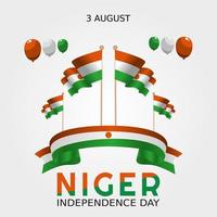 fête de l'indépendance du niger illustration vectorielle vecteur