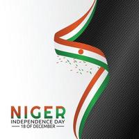 illustration vectorielle de la fête de l'indépendance du niger vecteur