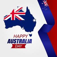 illustration vectorielle de joyeux jour de l'australie vecteur